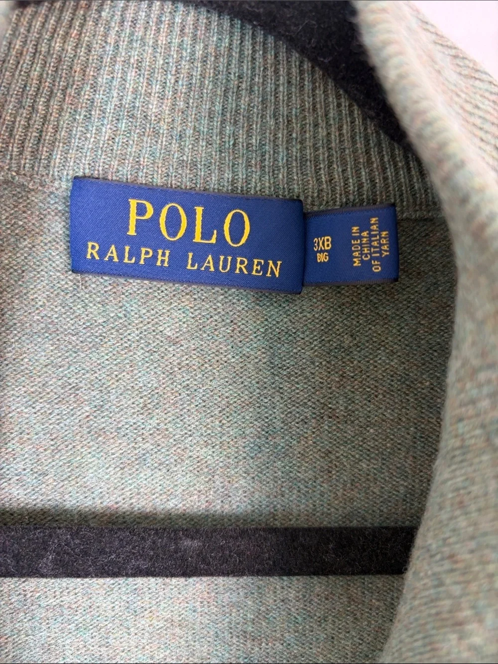 Polo Ralph Lauren Merino wool Half-Zip Mock Neck Sweater - 3XB